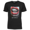 Čierne unisexové tričko Vamp Mouth
