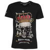 Tričko Skull Crown čierne unisex