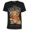 Tričko Gangster Bear Čierne Unisex
