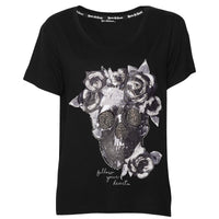 Tričko Flower Skull čierne