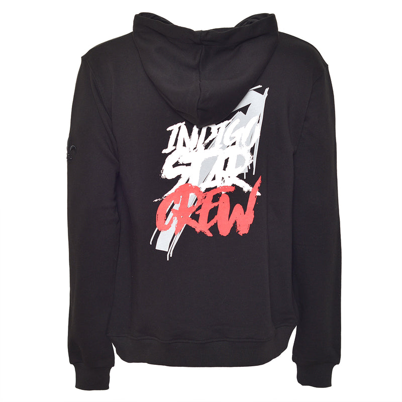 Čierna mikina s kapucňou Indigo Star Crew