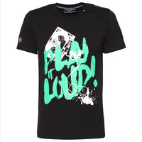 Tričko Play It Loud Black Green