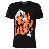Tričko Play It Loud Black Orange