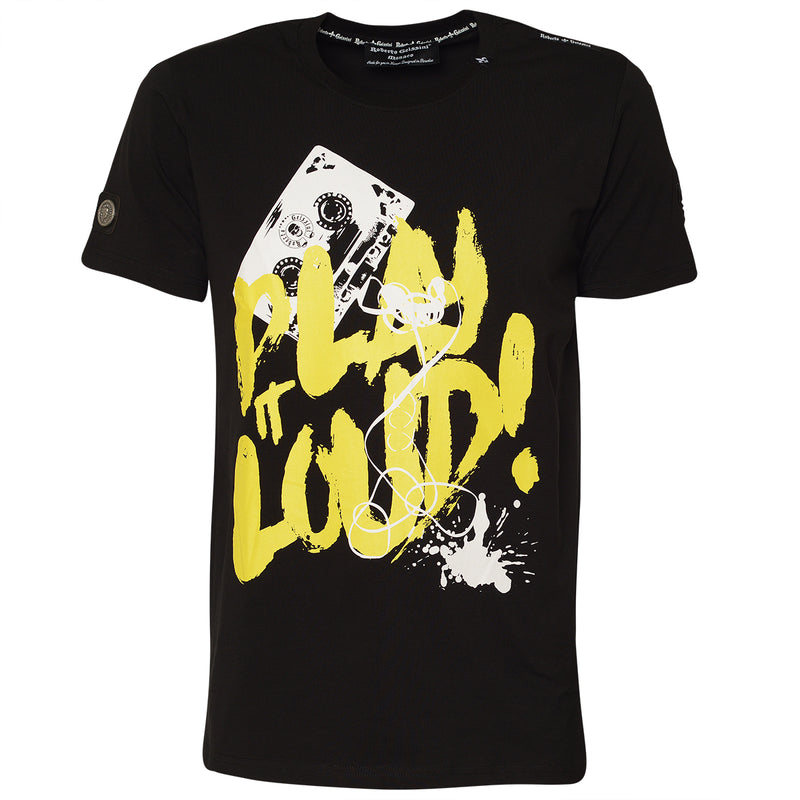 Tričko Play It Loud Black Yellow