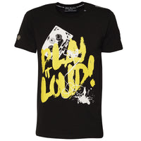 Tričko Play It Loud Black Yellow