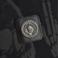 Bunda Multi Skull Sweat Jacket čierna