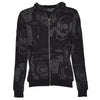 Bunda Multi Skull Sweat Jacket čierna
