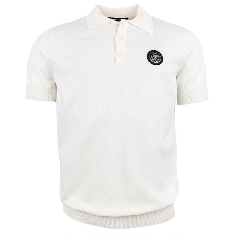 Luxusné pletené polo biele