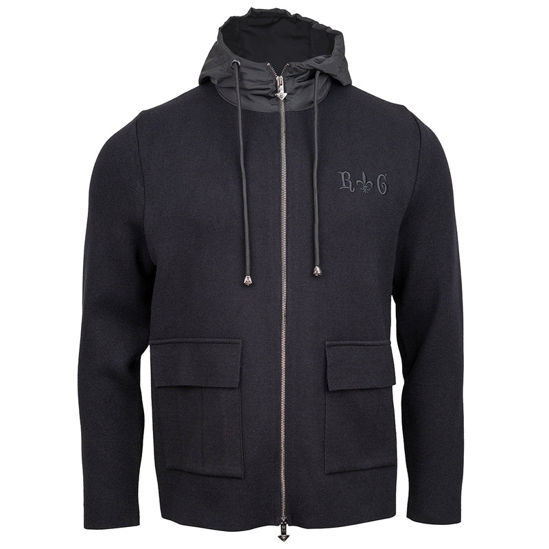 Cool Casual Unisex Strickjacke-black