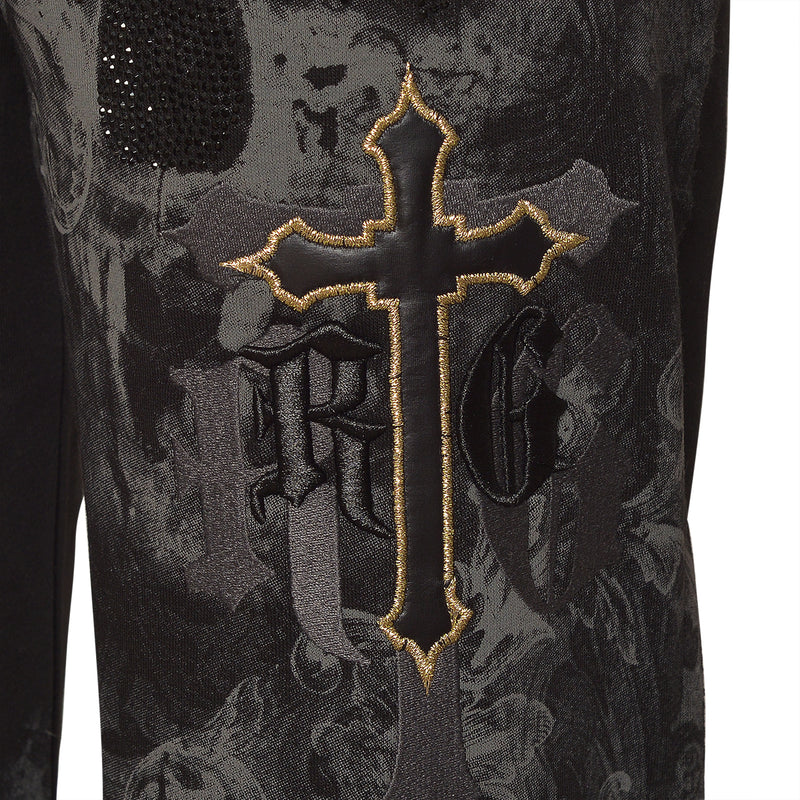 Joggingové nohavice Mystic Skull čierne