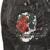 Skull Rose plavky čierne
