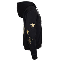 Gold Sweatjacke Schwarz
