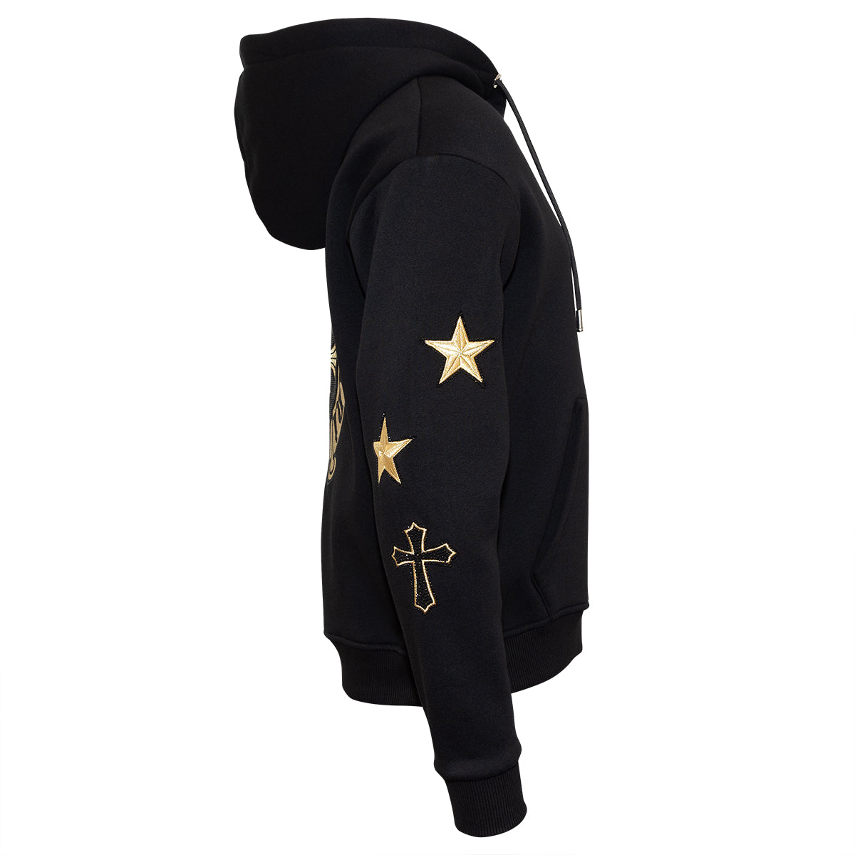 Gold Sweatjacke Schwarz