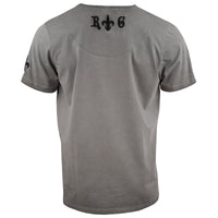 Cross stonewashed V-Neck T-Shirt