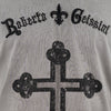Cross stonewashed V-Neck T-Shirt