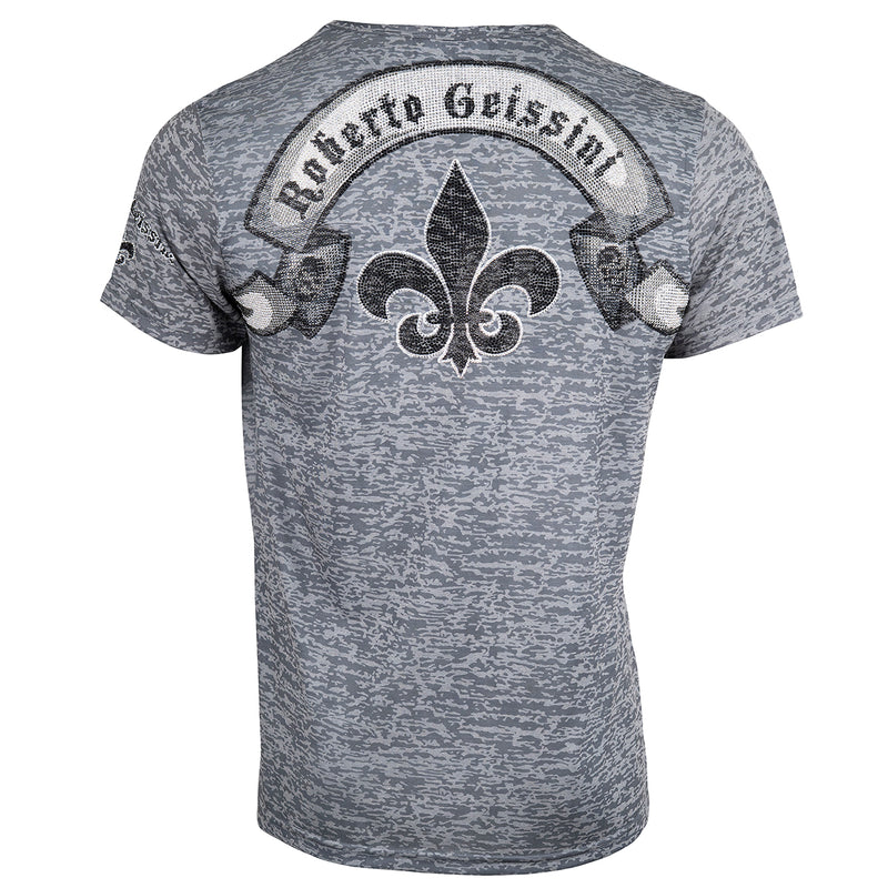 Face Burnout V-Neck T-Shirt