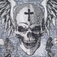 Skull Hell Burnout V-Neck T-Shirt