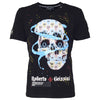 Blue Skull T-Shirt Schwarz Unisex