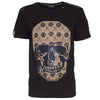 Celoplošné tričko Skull Unisex čierne