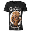Tigrované tričko čierne unisex