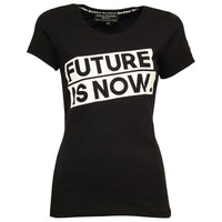 Future is now T-Shirt Schwarz