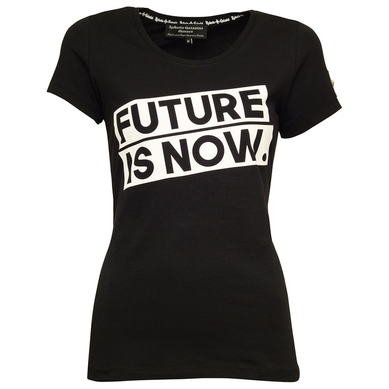 Future is now T-Shirt Schwarz