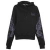 Lily Unisex čierna mikina s kapucňou