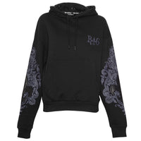 Lily Unisex čierna mikina s kapucňou