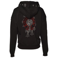 Damen Style Sweatjacke Schwarz