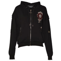 Damen Style Sweatjacke Schwarz