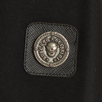 Strieborná tepláková bunda Skull čierna