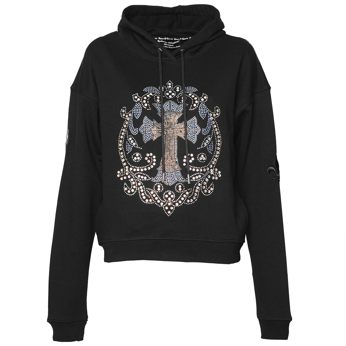 Damen Blue Hoodie Schwarz