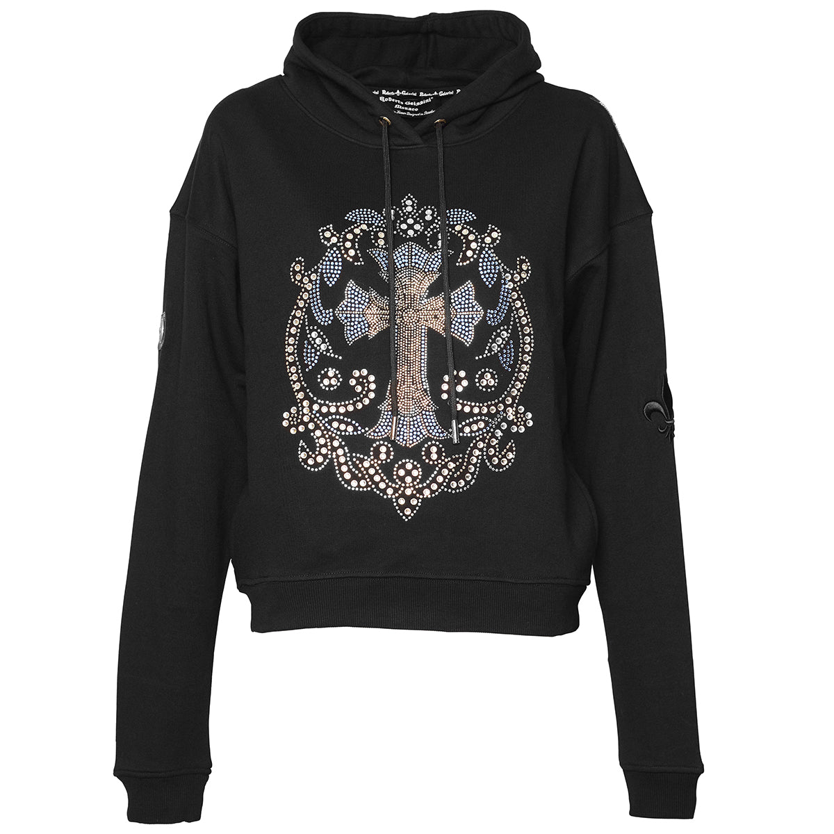 Damen Blue Hoodie Schwarz