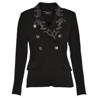 Lily Ornament Blazer Black
