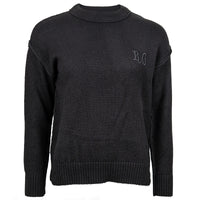 Basic Strickpullover - black