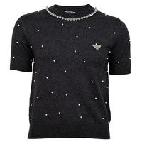 Pearls Strickpullover Kurzarm