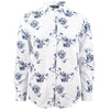 Leinen Bluse Casual-weiss-beige