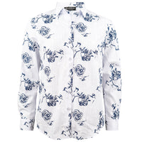 Leinen Bluse Casual-weiss-beige