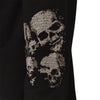 Strieborné tepláky Skull čierne