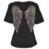 Čierne tričko Cross Wings