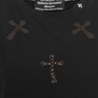 Čierne tričko Cross Wings
