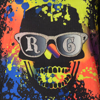 Skull Graffiti tričko čierne