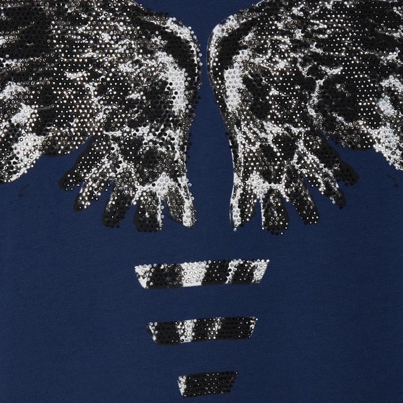 Modré tričko Angel Wings