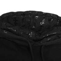 Lily Unisex čierna mikina s kapucňou