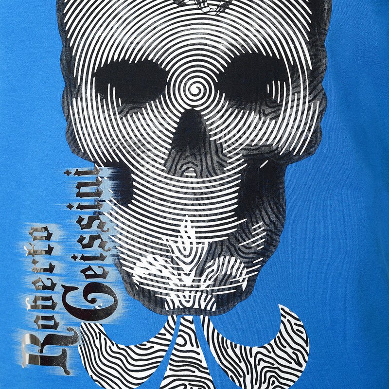 Modré tričko Mystic Skull