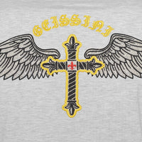 Tričko Cross Wings sivej farby