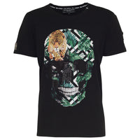 Čierne tričko Skull Jungle