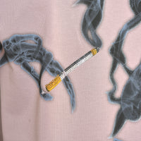 Tričko Smoke Skull Svetlohnedé
