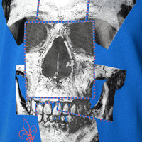 Modré tričko Skull Cards