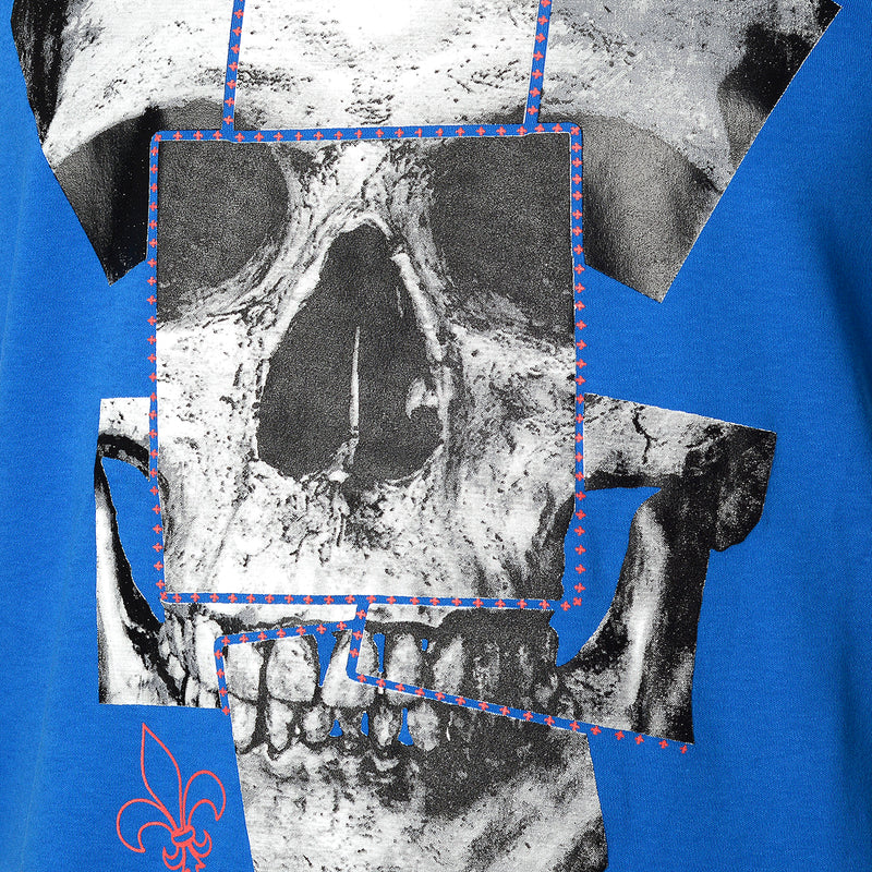 Modré tričko Skull Cards